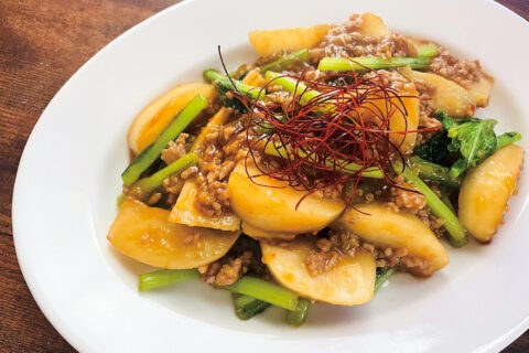 かぶの麻婆風