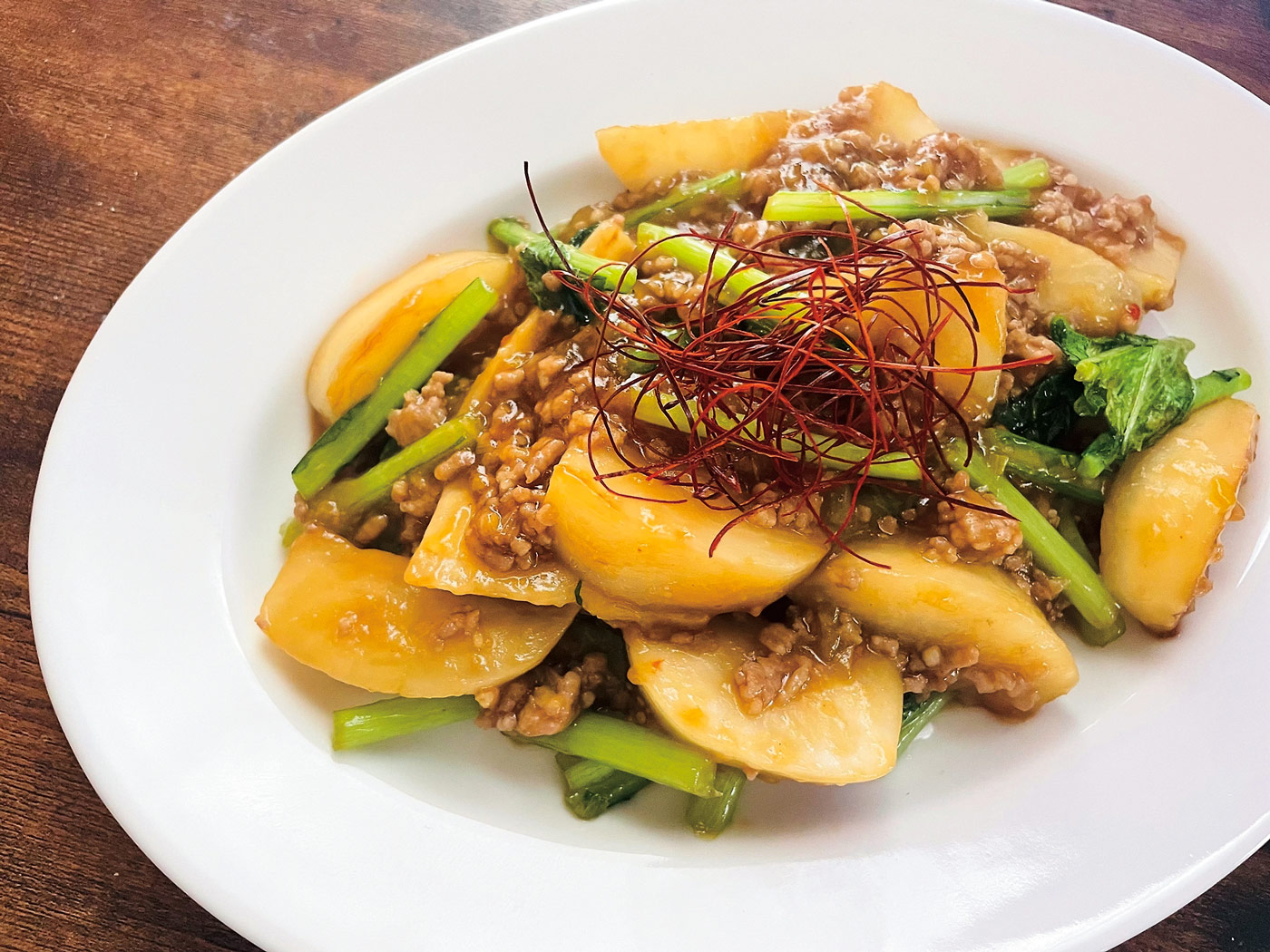 かぶの麻婆風