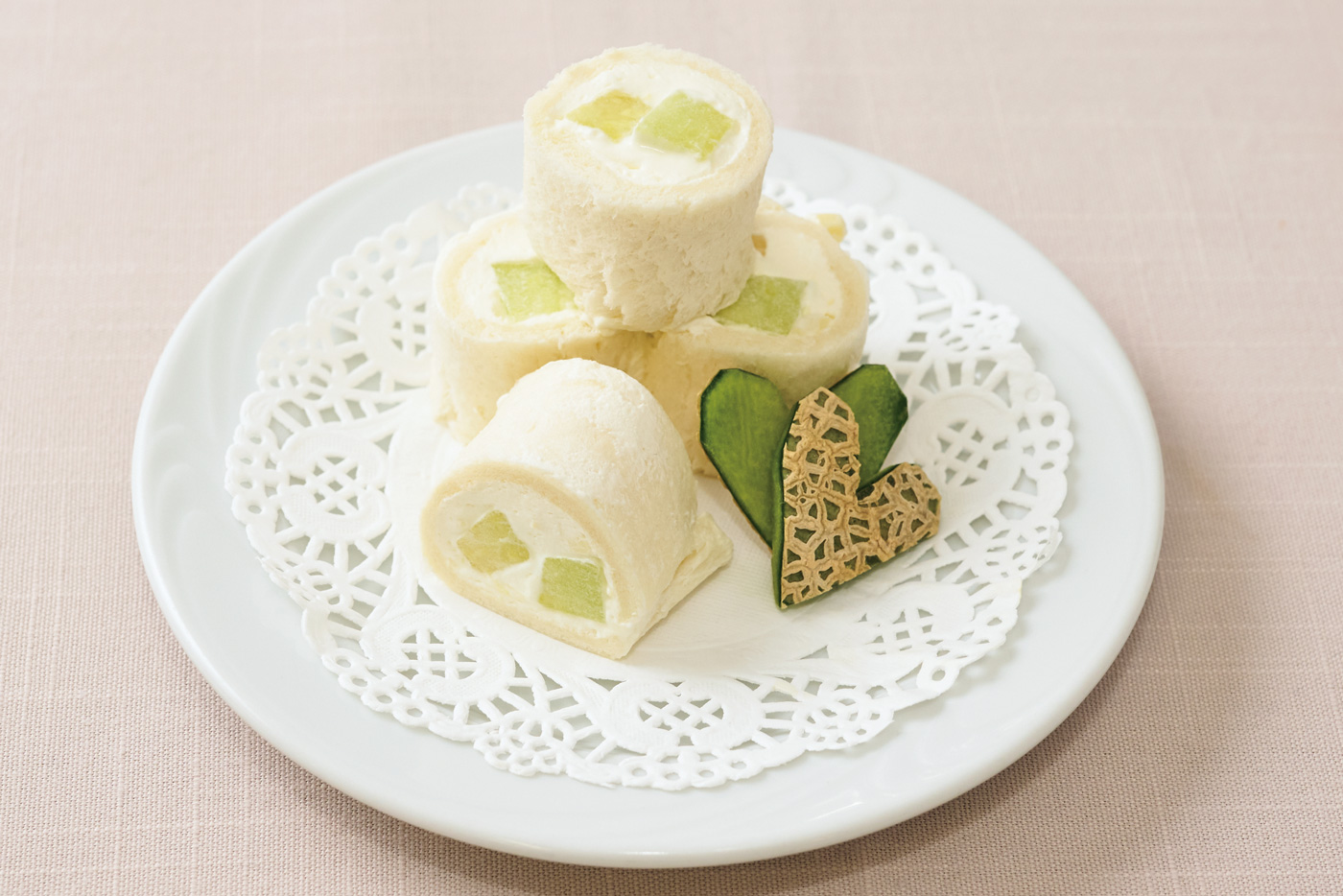メロンのクリームチーズロール