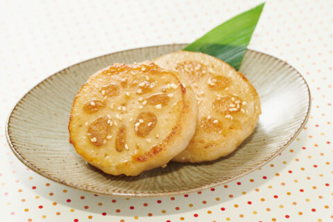 おやつにおかずにチーズ入り蓮れんこん根もち
