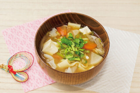 あったまる〜！ほうとう入り納豆汁
