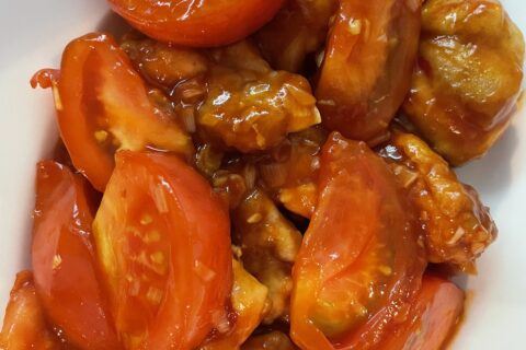 トマト鶏チリ