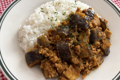 なすのドライカレー