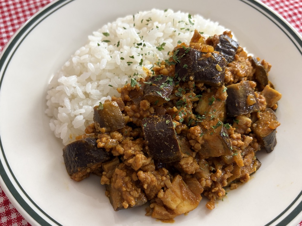 なすのドライカレー